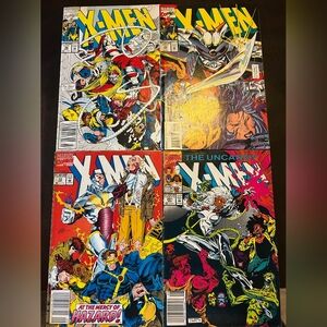 Marvel X-Men Comic Set - Bright Red, Blue, Yellow, Black Covers